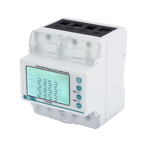 Koolenry 3-Phasen-4-Leiter-100A Tuya WiFi Smart Bidirektionaler -/KWh-Zähler Überlastschutz von Koolenry
