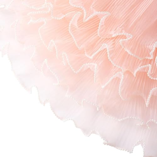 Koolenry 3pack 4 Yards Blumenpapier Papier Perlenkante, Bouquetpapier für Valentines Florist Ergänzung Hochzeit Champagner Pink von Koolenry