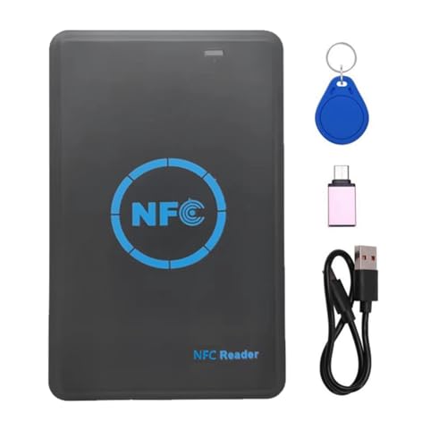 Koolenry 5-Band NFC Smart Chip Reader/Writer +1XCuid Keychain 125K 13,56m Kopierer HID Duplicator Tag Clone ID IC Keychain-Schlüssel Kopie Koolenry 5-Band NFC Smart Chip Reader/Writer +1XCuid Keychain 125K 13,56m Kopierer HID Duplicator Tag Clone ID IC Keychain-Schlüssel Kopie von Koolenry