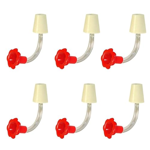 Koolenry 6pcs Hummingbird -Feeder -Röhren und Stopper - -Feeder -Ersatzteile für Outdoor Machen Ihre Eigenen Vogelfutterhäuschchen Koolenry 6pcs Hummingbird -Feeder -Röhren und Stopper - -Feeder -Ersatzteile für Outdoor Machen Ihre Eigenen Vogelfutterhäuschchen von Koolenry