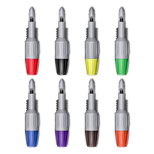 Koolenry 8-Teiliges Draht-Piercing-Sonde, Isolations-Piercing-Clip, Draht-Piercing-Werkzeug für Multimeter-Spannungs-Voltmeter-Tests, 4 mm von Koolenry