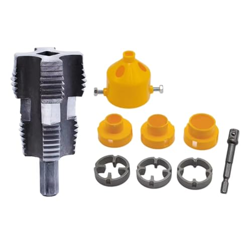 Koolenry 9-Teiliges Set mit PVC-Rohreinfädler, Rohreinfädler, Rohr-Rundschneider, 4/6 Punkte, PPR-Wasserrohr-Innengewindeöffner Koolenry 9-Teiliges Set mit PVC-Rohreinfädler, Rohreinfädler, Rohr-Rundschneider, 4/6 Punkte, PPR-Wasserrohr-Innengewindeöffner von Koolenry