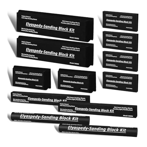 Koolenry Auto Body Schleifblock Kit Flexible EVA -Schaumfeucht oder Trockene Schleifblöcke Setzen Sie Den Schleifblock von Koolenry