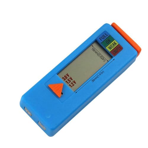Koolenry BT-188A Digitaler Batterietester Tragbarer Kleiner Digitaler Alkaline-Batterietester Batterie-Leistungstester Blau Koolenry BT-188A Digitaler Batterietester Tragbarer Kleiner Digitaler Alkaline-Batterietester Batterie-Leistungstester Blau von Koolenry