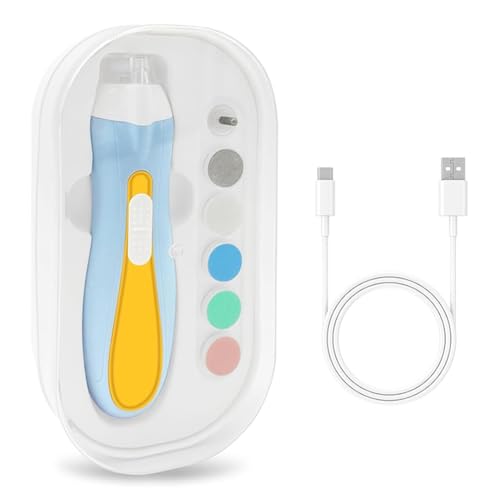 Koolenry Bird Nagel Trimmer Electric mit LED -Leuchten, Schnabelschleife mit 6 Ansätzen Verstellbare Geschwindigkeit von Koolenry