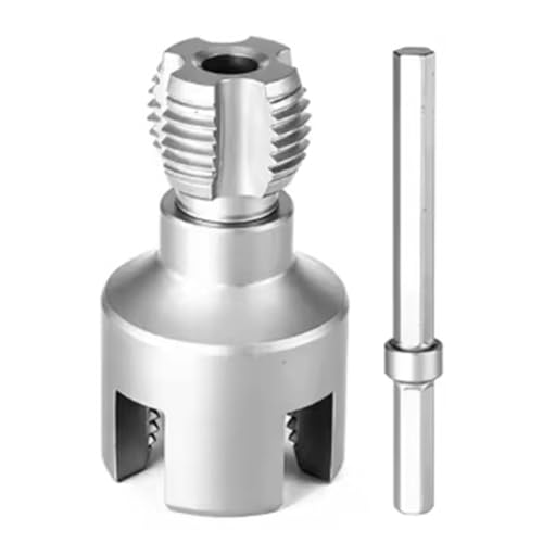 Koolenry DN15 DN20 Pipe -Gewinde -Werkzeug Interne Externe Gewinde Hex Shank die 4/6 Punkte PVC Rohrgewinde PPR Wasserrohröffner 6 Punkte von Koolenry