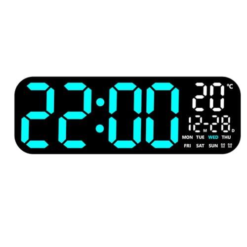 Koolenry Digitale LED -Uhr Große Temperatur Datum Week Display 10 Helligkeit Einstellbare Elektronische Wanduhr mit Fernbedienung Koolenry Digitale LED -Uhr Große Temperatur Datum Week Display 10 Helligkeit Einstellbare Elektronische Wanduhr mit Fernbedienung von Koolenry