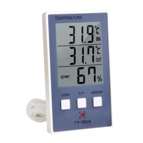 Koolenry Digitalthermometer Temperatur Luftfeuchtigkeitsmesser Elektronisches Thermometer und Hygrometer von Koolenry
