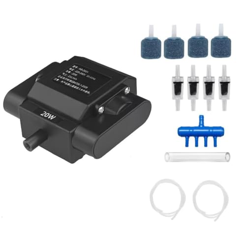 Koolenry Einstellbare 20-W-Aquariumpumpe mit 4 Sauerstoffauslässen für Optimierte Fischgesundheit, EU-Plug, Geeignet für Hydroponische Systeme Koolenry Einstellbare 20-W-Aquariumpumpe mit 4 Sauerstoffauslässen für Optimierte Fischgesundheit, EU-Plug, Geeignet für Hydroponische Systeme von Koolenry