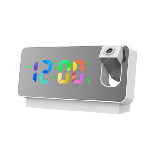 Koolenry Elektronische Uhr LED Großbildspiegel Smart Projektion Kleiner von Koolenry