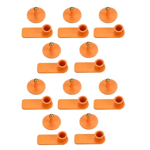 Koolenry Elektronisches Ohr-Tag RFID UHF-Tag 860-960MHz LF 134,2 MHz 10pcs RFID UHF Animal Ohr Tag ISO18000 6C Schafohr von Koolenry