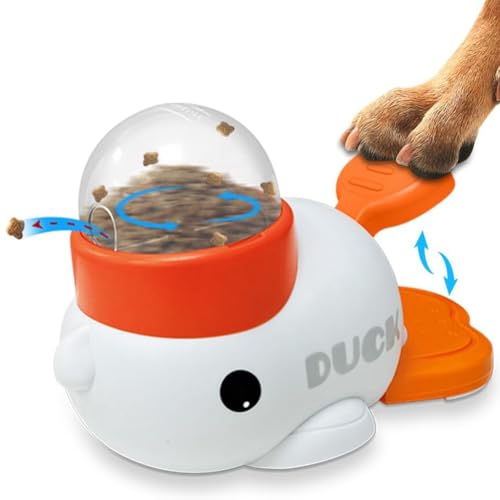 Koolenry Enten -Form Hunde Slow Feeder Puzzle Spielzeug, Interaktiver Welpe -Behandlungs - Stimulation Nahrung Fütterung für Katzen Hunde von Koolenry