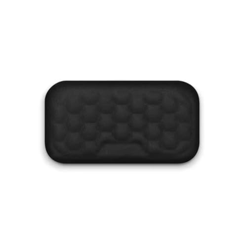 Koolenry Ergonomische Handgelenkauflage für Maus und Tastatur, Schutzauflage, Massagestruktur, für PC, Laptop, Gaming, Tastatur, Maus, A, Schwarz von Koolenry