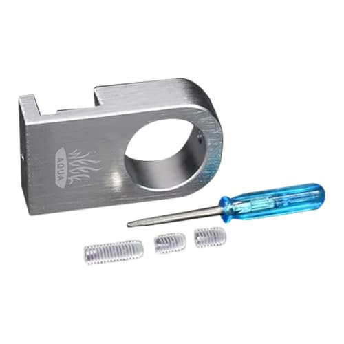 Koolenry Feste Teile Zubehör 2pcs Aluminiumlegierung Wasserrohrklemmen Clip Schlauchhalter Aquarium Filter Fischtanks S S von Koolenry