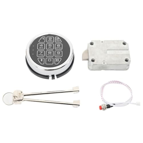 Koolenry Feuerfeste Elektronische Sicherheitsschlossersatz mit Magnetmechanismus und 2 Überschreibung Tasten, Chrom -Tastatur -Safe -Box -Kit Koolenry Feuerfeste Elektronische Sicherheitsschlossersatz mit Magnetmechanismus und 2 Überschreibung Tasten, Chrom -Tastatur -Safe -Box -Kit von Koolenry