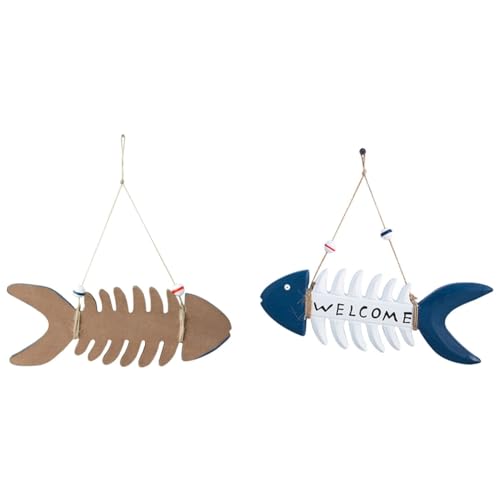 Koolenry Fisch Willkommenszeichen Seemannte Kunstdekor, Hängende Vintage Fischverzierung Heimat Badezimmer Büro Strand Themendekoration Dekoration Koolenry Fisch Willkommenszeichen Seemannte Kunstdekor, Hängende Vintage Fischverzierung Heimat Badezimmer Büro Strand Themendekoration Dekoration von Koolenry