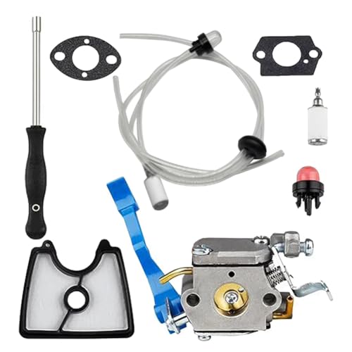 Koolenry Für 590460102 Vergaser-Kit für 125B/125BX/125BVX Laubbläser-Zubehör C1Q-W37 Vergaser-Luftfilter-Kraftstoffleitungs-Kit von Koolenry