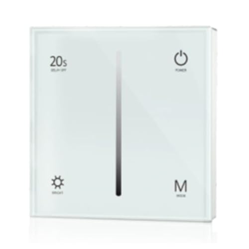 Koolenry Für AC 110V 230 V Triac Dimmer Ultraempfindlich Hochfestes Glas Touch 86 Panel FADE - für AC Dimmable LED -Lampen von Koolenry