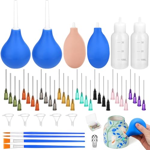 Koolenry Für Den Applikator für Glaze-Werkzeug-Set-Precision-Tipps, Squeeze Graduated Flaschen-Keramikwerkzeuge für Den Keramikgebrauch Koolenry Für Den Applikator für Glaze-Werkzeug-Set-Precision-Tipps, Squeeze Graduated Flaschen-Keramikwerkzeuge für Den Keramikgebrauch von Koolenry
