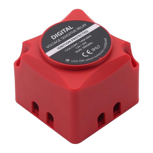 Koolenry Für das ATV UTV RVS -Auto für Fahrzeug DC 12 V/24 V 140A Spannungsempfindlichkeitsempfindlicher Relais -Batterie -Isolator Digitales Spannungssensormodul Koolenry Für das ATV UTV RVS -Auto für Fahrzeug DC 12 V/24 V 140A Spannungsempfindlichkeitsempfindlicher Relais -Batterie -Isolator Digitales Spannungssensormodul von Koolenry