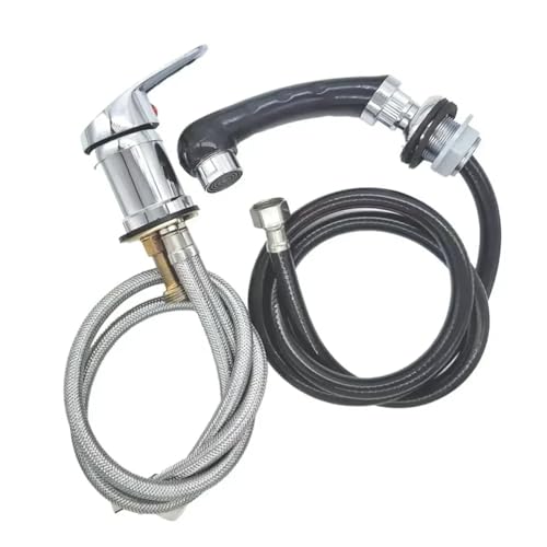 Koolenry Haarwaschbecken für Friseursalons, Warm- und Kaltwasserleitung, Brauseschlauch, Wasserhahn-Ersatzset Koolenry Haarwaschbecken für Friseursalons, Warm- und Kaltwasserleitung, Brauseschlauch, Wasserhahn-Ersatzset von Koolenry