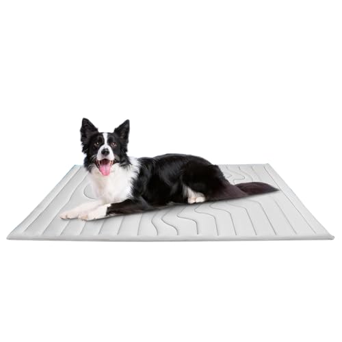 Koolenry Hundekühlungsmatte Haustierkühlmatte Halten Sie Ihr Haustier im Sommer Cool und Bequem (XL, 59 "X 40") von Koolenry