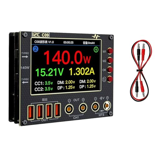 Koolenry I2C C09 Multimeter 4 0-40 V Eingang Dual Channel Intelligent Digital Display- Lading B B von Koolenry