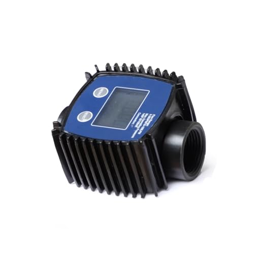 Koolenry K24 Digitaler Durchflussmesser mit Turbinentechnologie und LCD für Kraftstoff, Öl, Wasser, Harnstoff von Koolenry
