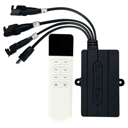 Koolenry Kabellose Fernbedienung für Liegestühle, 2,4 G, Einzelmotor, 29 V, 1 für 3, Elektrische Liegestuhl-Handset-Steuerung Koolenry Kabellose Fernbedienung für Liegestühle, 2,4 G, Einzelmotor, 29 V, 1 für 3, Elektrische Liegestuhl-Handset-Steuerung von Koolenry