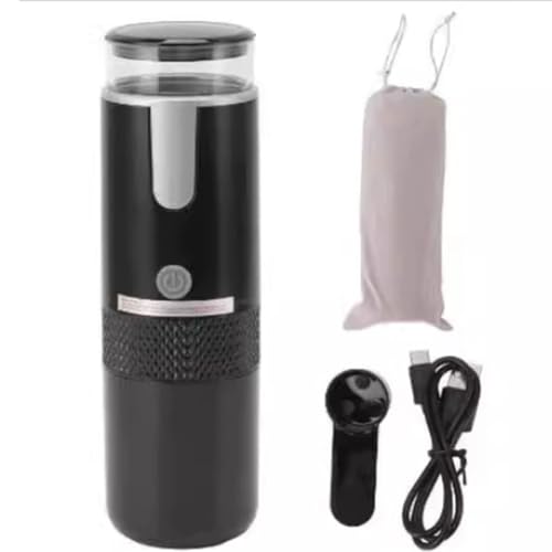 Koolenry Kaffeemaschine, Tragbarer Kaffeebereiter, Typ C, Wiederaufladbar, 2-in-1-Design, 1200 MAh, eine Taste, zum Wandern Koolenry Kaffeemaschine, Tragbarer Kaffeebereiter, Typ C, Wiederaufladbar, 2-in-1-Design, 1200 MAh, eine Taste, zum Wandern von Koolenry