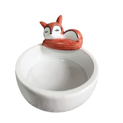 Koolenry Kerzenhalter „Schlafender, Kerzenhalter Aus Gips, Element, Süßer Kerzenhalter mit Tierduft, Heimdeko für Tierliebhaber von Koolenry