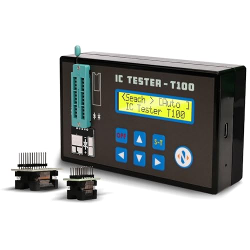 Koolenry LED Integrated Circuit Tester Digital Transistor IC -Chip -Detektor mit 2 Basen für Transistoren, Dioden, Triodes Koolenry LED Integrated Circuit Tester Digital Transistor IC -Chip -Detektor mit 2 Basen für Transistoren, Dioden, Triodes von Koolenry