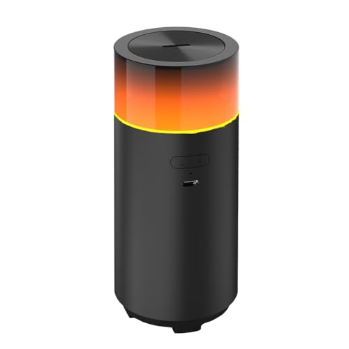 Koolenry LED-Licht-Befeuchter-Aromatherapiegerät USB-Leiser Ätherisches Öl-Diffusor Nachtlicht Luftbefeuchter Schwarz Koolenry LED-Licht-Befeuchter-Aromatherapiegerät USB-Leiser Ätherisches Öl-Diffusor Nachtlicht Luftbefeuchter Schwarz von Koolenry