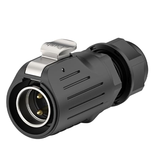 Koolenry LP20 2 Pin Industrial Aviation Stecker 2Pin Panel Mount Montagemontierer Stecker Schweißkabel Draht Elektrischer Stromanschluss LP-20 2PIN-Stecker von Koolenry