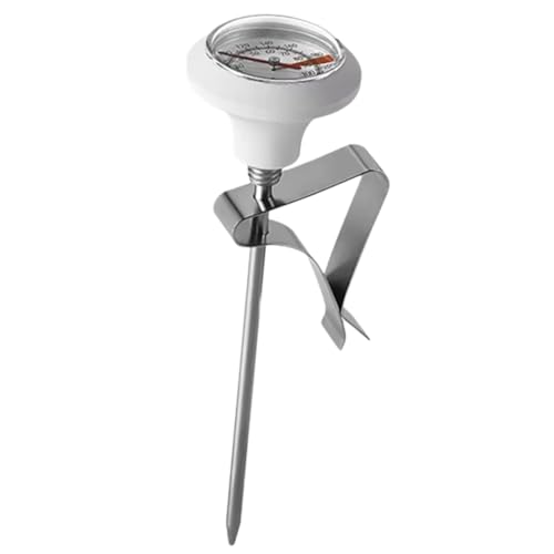 Koolenry Lebensmittel, Milch, Kaffee und Kaffeekannen Milchkännchen Sonde Thermometer Küchentemperaturmesswerkzeuge Edelstahl-Küchenzubehör Werkzeug von Koolenry