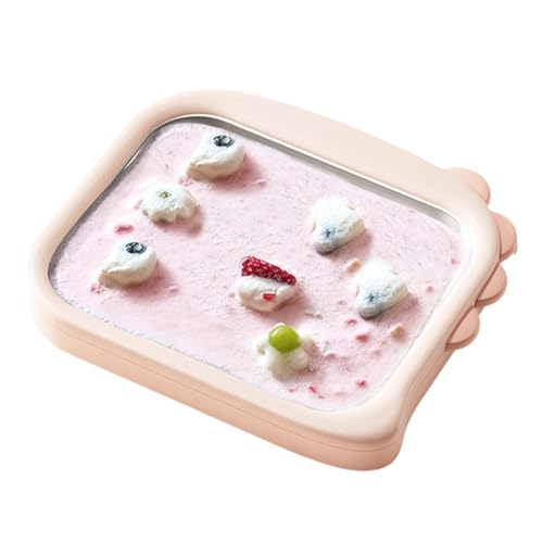 Koolenry Maschine für Frittierten Joghurt, Frittiertes EIS, Klein, für Den Heimgebrauch, Hausgemachte Maschine für Frittierte Frucht-Smoothies, Frittierter Joghurt, Plättchen-B von Koolenry