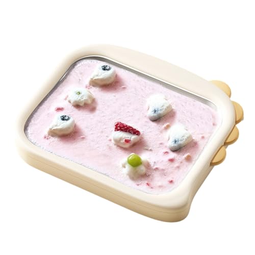 Koolenry Maschine für Frittierten Joghurt, Frittiertes Eis, Klein, für Den Heimgebrauch, Hausgemachte Maschine für Frittierte Frucht-Smoothies, Frittierter Joghurt, Plättchen A von Koolenry