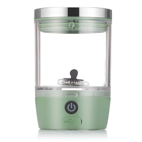 Koolenry Mini Tragbares Außenreisen Nach Hause Vollautomatische Elektrische Milch Frother Schaum für Schokoladenkaffee Grün Grün von Koolenry