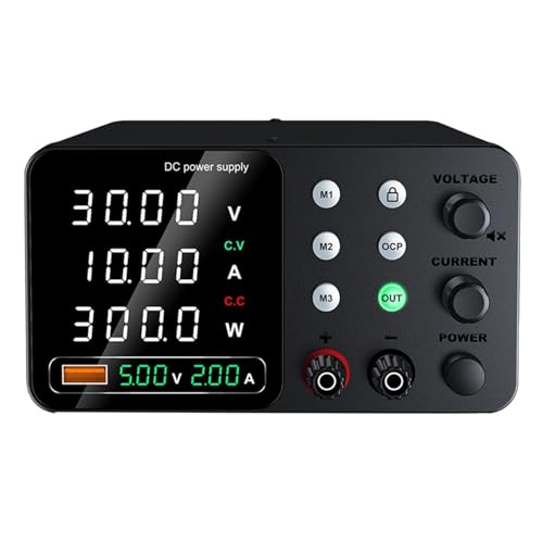 Koolenry Mit Triple Storage Switching NETS -Versorgung 5V 2A DC Regulierte Netzteil Variable Netzteile mit Ausgangsaktivität/Deaktivieren Sie Taste B EU -Stecker von Koolenry