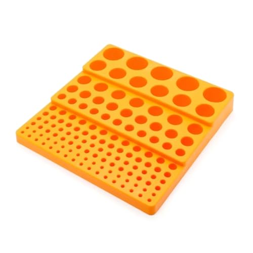 Koolenry Multifunktionaler Bohrerhalter, 131-Loch-Werkzeughalterbox, Bohrer-Aufbewahrungsbox, Gelb Koolenry Multifunktionaler Bohrerhalter, 131-Loch-Werkzeughalterbox, Bohrer-Aufbewahrungsbox, Gelb von Koolenry