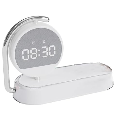 Koolenry Multifunktionsuhr, Kabelloses Ladegerät, 15 W, Kabelloses Aufladen des Desktop-Handys, Nachtlicht Koolenry Multifunktionsuhr, Kabelloses Ladegerät, 15 W, Kabelloses Aufladen des Desktop-Handys, Nachtlicht von Koolenry