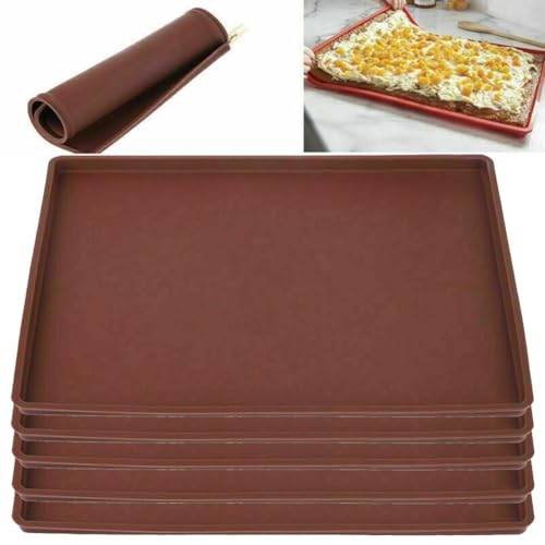 Koolenry Nicht -STICK für Ruckel, Obst, Fleisch, Gemüse, Croker -Silikon -Dehydratorschalen, 5 Pack Wiederverwendbar Koolenry Nicht -STICK für Ruckel, Obst, Fleisch, Gemüse, Croker -Silikon -Dehydratorschalen, 5 Pack Wiederverwendbar von Koolenry