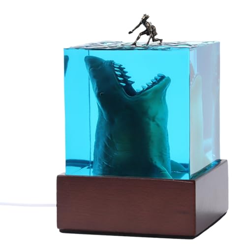 Koolenry Ocean Beast Surfer Mikro-Landschaft Nachtlicht Dekoration Handgefertigte Harz Meereslebewesen Liebhaber Koolenry Ocean Beast Surfer Mikro-Landschaft Nachtlicht Dekoration Handgefertigte Harz Meereslebewesen Liebhaber von Koolenry