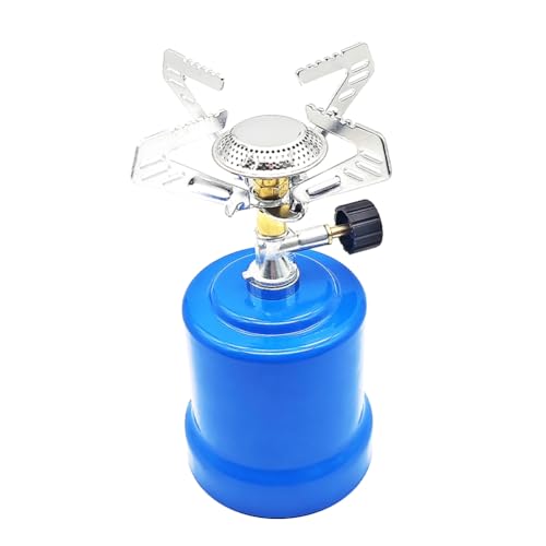 Koolenry Outdoor Campingofen 190 G Euro -Gastank Kaffeeherd Einstellbarer Propangasbrenner zum Fischen Von Wanderpicknick von Koolenry