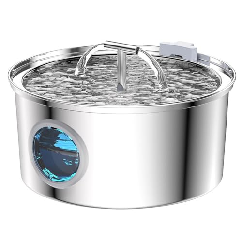 Koolenry Pet Cat Water Fountain Edelstahl Design zum Trinken Von Brunnen für Small Dog Big Kitty EU Stecker Koolenry Pet Cat Water Fountain Edelstahl Design zum Trinken Von Brunnen für Small Dog Big Kitty EU Stecker von Koolenry