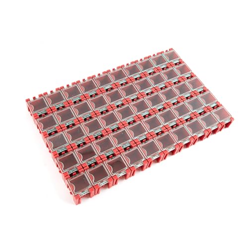 Koolenry SMD SMT Electronic Component Container Mini Storage Boxes Kit für Elektronische Komponenten Elektronische Komponenten Speicherbox Rot Rot von Koolenry
