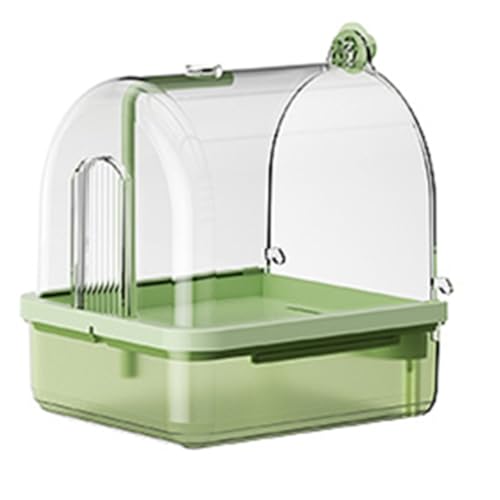 Koolenry Saubere Dusche für Vogelbad, Automatische Wasserzirkulation Klares Hängendes Design für Vogelkäfig -Raumsparung Zubehör Induktion von Koolenry