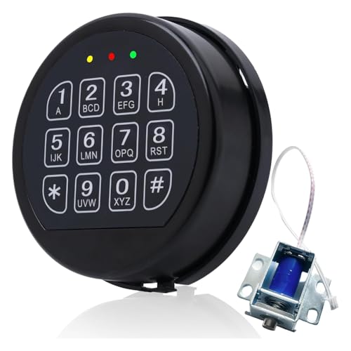 Koolenry Schlossersatz Durch Magnetschloss Black Tastatur Electronic Lock für Home And Business Safe Box von Koolenry