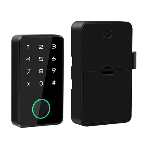 Koolenry Smart Electronic Cabinet Lock mit Tuya-App und Löchern-Freier Sensorinduktion für Möbelsauna-Schrank-Locker von Koolenry