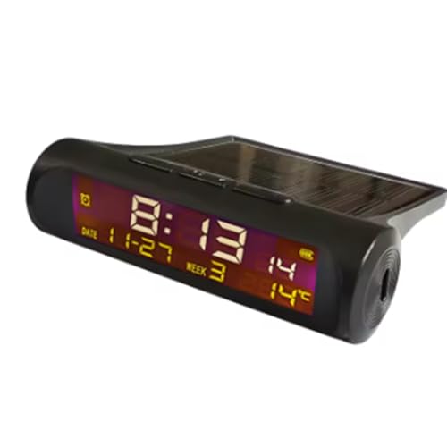 Koolenry Solar Auto Digitaluhr Armaturenbrett Datum Thermometer Auto Elektronische Uhr LCD Display Zeit mit Hintergrundbeleuchtung Koolenry Solar Auto Digitaluhr Armaturenbrett Datum Thermometer Auto Elektronische Uhr LCD Display Zeit mit Hintergrundbeleuchtung von Koolenry